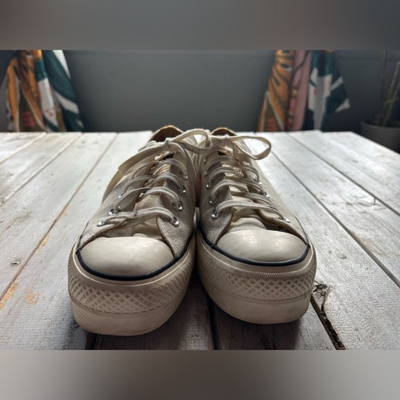 Converse | Low Platform Sneaker | Cream | Women’s 7.5 🤍👟 - Picture 12 of 13